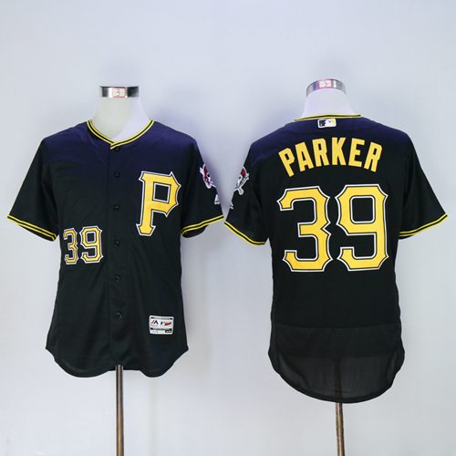 Pirates #39 Dave Parker Black Flexbase Authentic Collection Stitched MLB Jersey